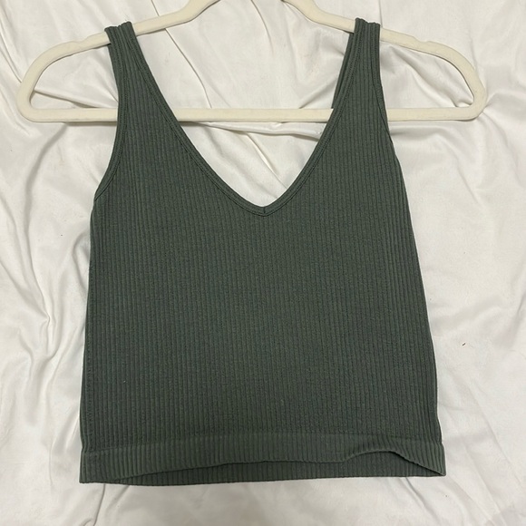 Green Ribbed Tank - Picture 1 of 1